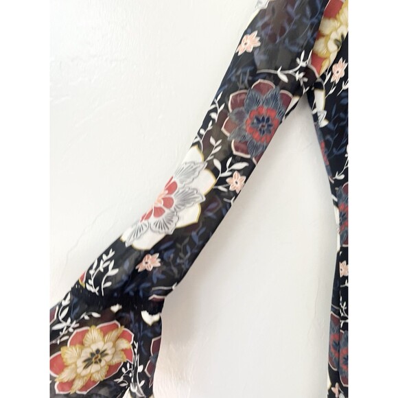 Vtg  Y2K Forever 21 Maxi Dress Size Small Black Whimsey Goth Fairy Grunge Gypsy - Picture 6 of 13